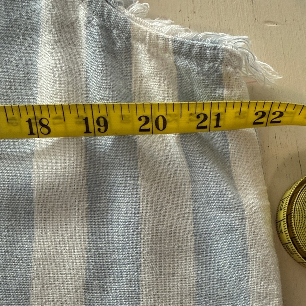 Charlie Paige Blue and White Striped Blouse - Picture 14 of 15